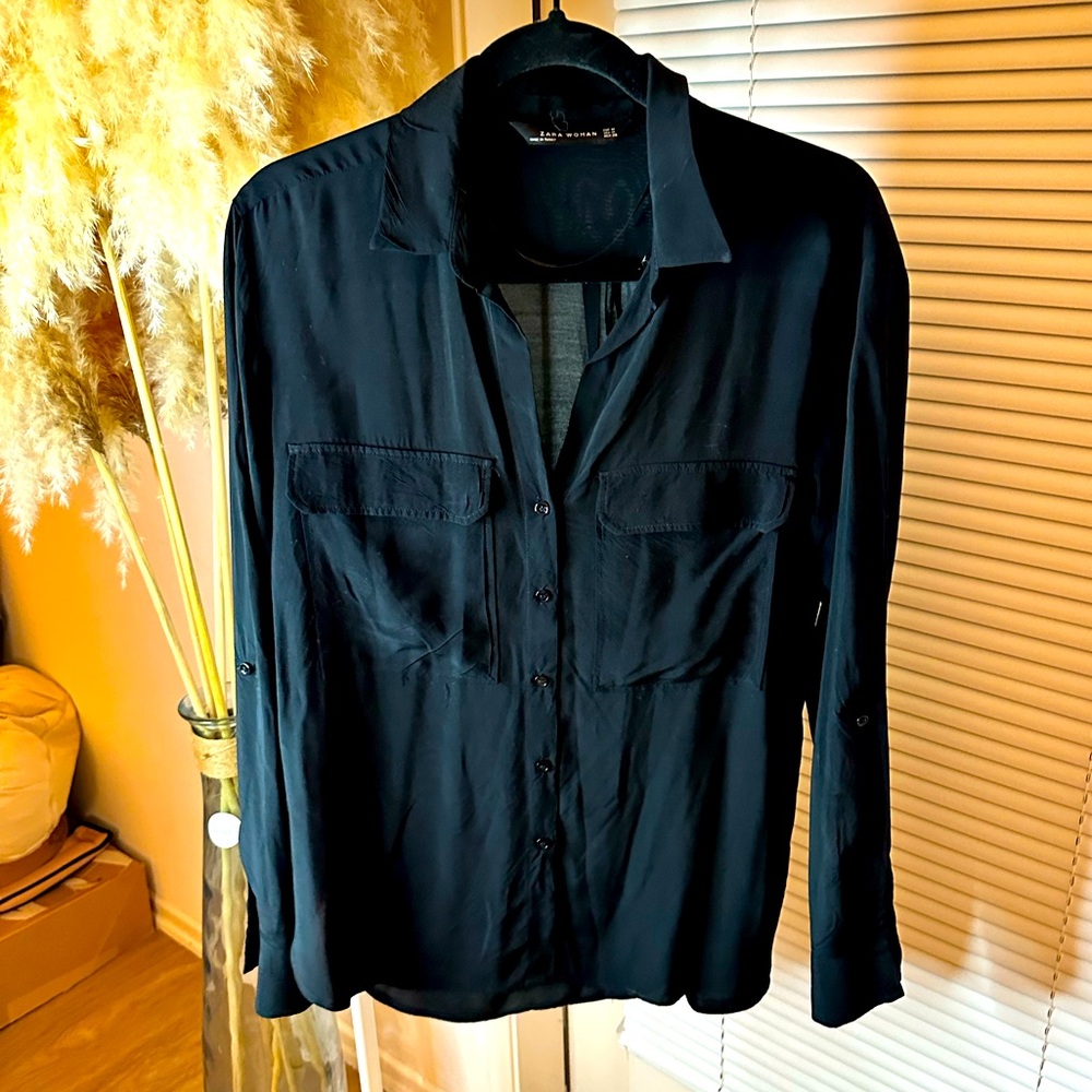 Zara viscose shirt